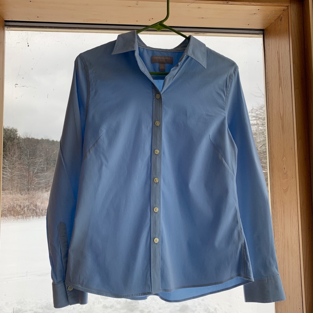 Light blue tailored non iron shirt 12P